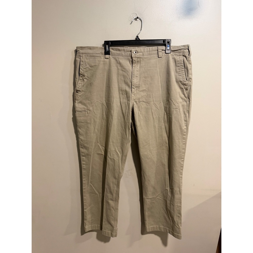 Duluth Trading Co Flex Ballroom Khaki Pants Mens 40x30 Relaxed Fit Tan Chinos